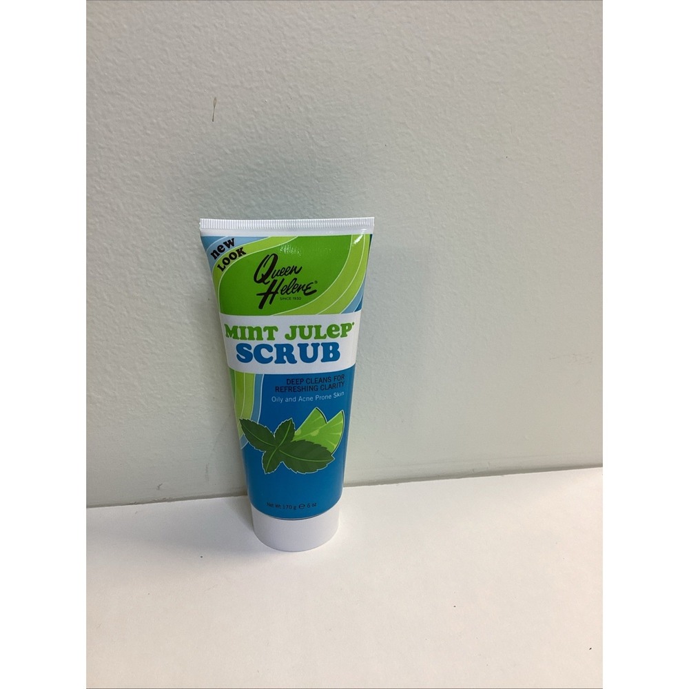 Queen Helene Mint Julep Facial Scrub - For Oily and Acne Prone Skin - (6 oz)